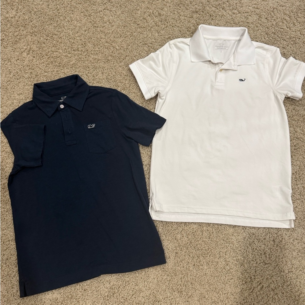 Vineyard Vines Kids' Polo Shirt Set - Navy and White
$20/each